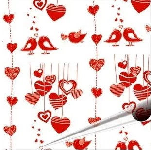 

Valentine Lov Birds Pattern Chocolate Transfer Sheets Edible Paper- 10 sheets Per Pack