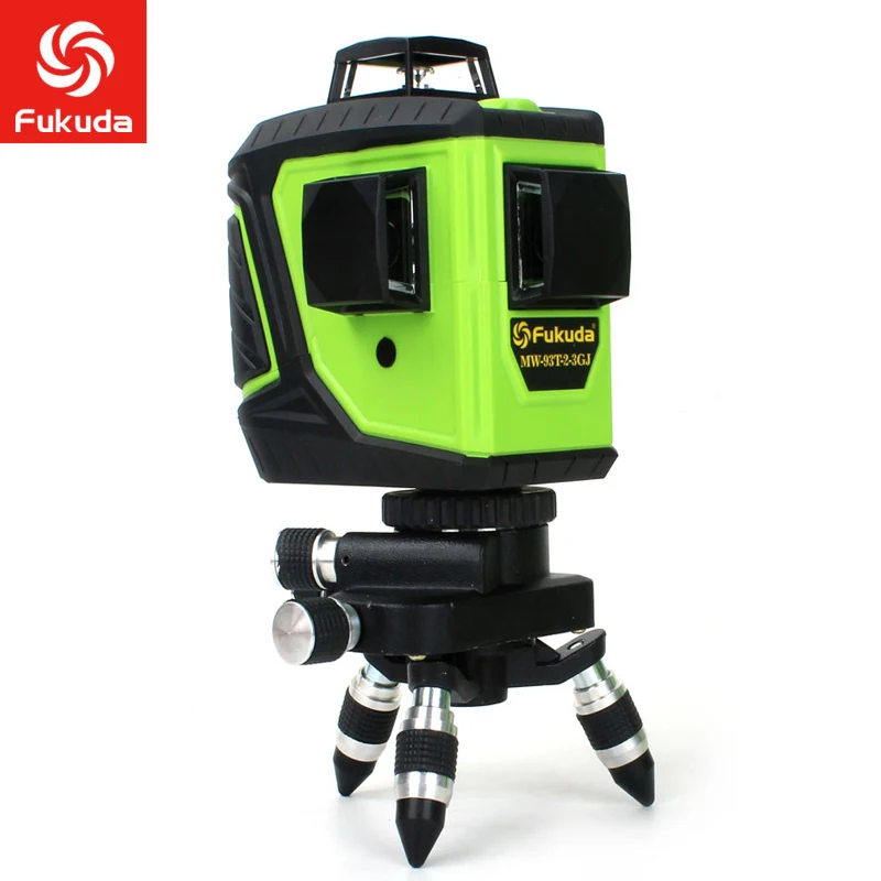 

Fukuda 12 lines MW-93T lithium battery green laser level 360 Vertical And Horizontal Self-leveling Cross Line 3D Laser Level