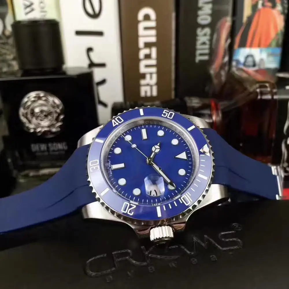 

Best-selling date men's watch 40MM ceramic bezel 2813 automatic movement sapphire mirror original strap AAA luxury fashion watch