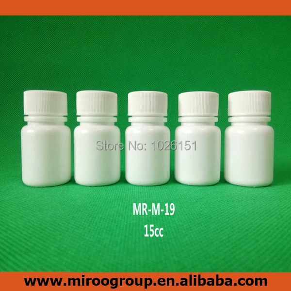 

Free shipping 100pcs 15ml 15g 15cc HDPE white plastic pill bottles small plastic medicine pill bottles with screw cap & seal
