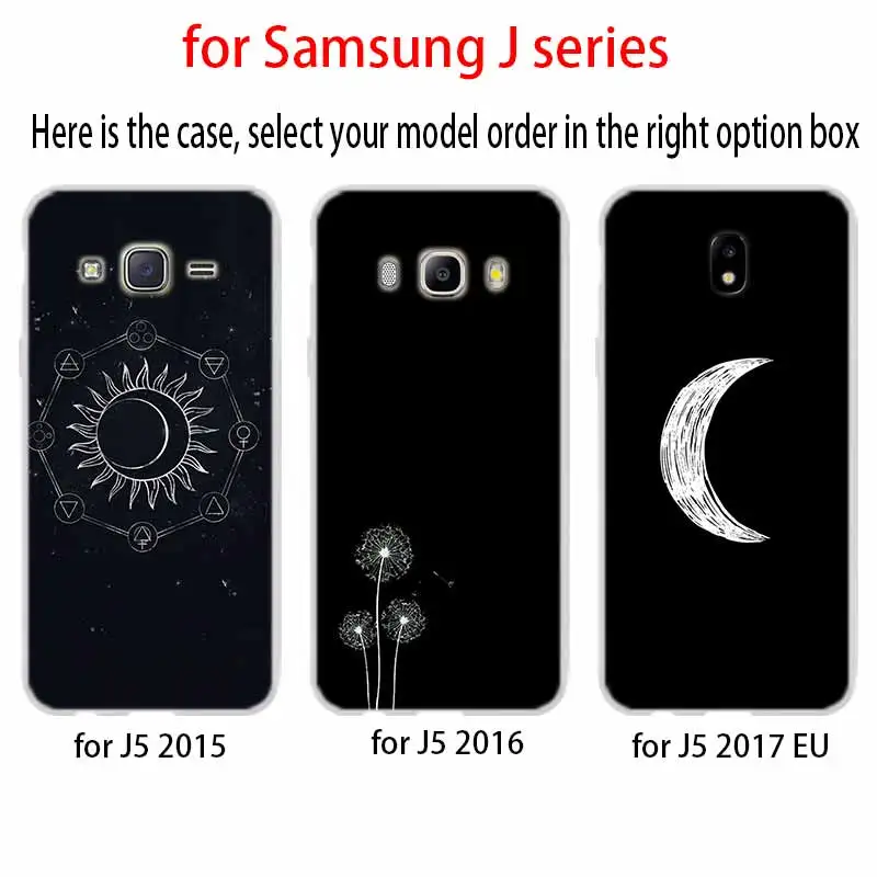 Чехол для телефона Samsung J8 J4 J6 Plus 2018 J5 J3 J7 2017 EU CORE Pro Prime черно белый цвет самолет