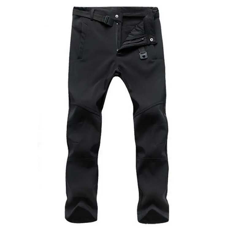 Stretch Waterproof Pants Men Casual Winter Thick Warm Fleece Shark Skin Trousers Male Windbreaker Sweatpants Mens Tactical Pants pants fashion