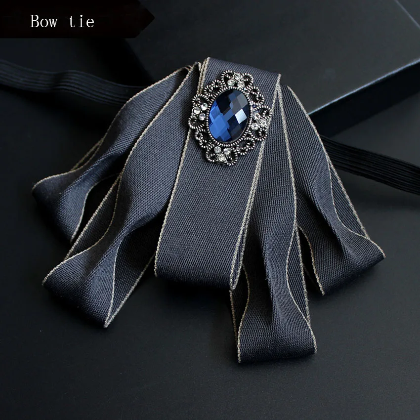 

High quality bow tie Wedding Groom Bowtie diamond new British butterfly ties for men cravate pour homme suits accessories