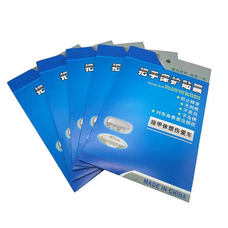 

4pcs Invisible Clear Adhesive Car Door Handle Paint Scratch Protection Film