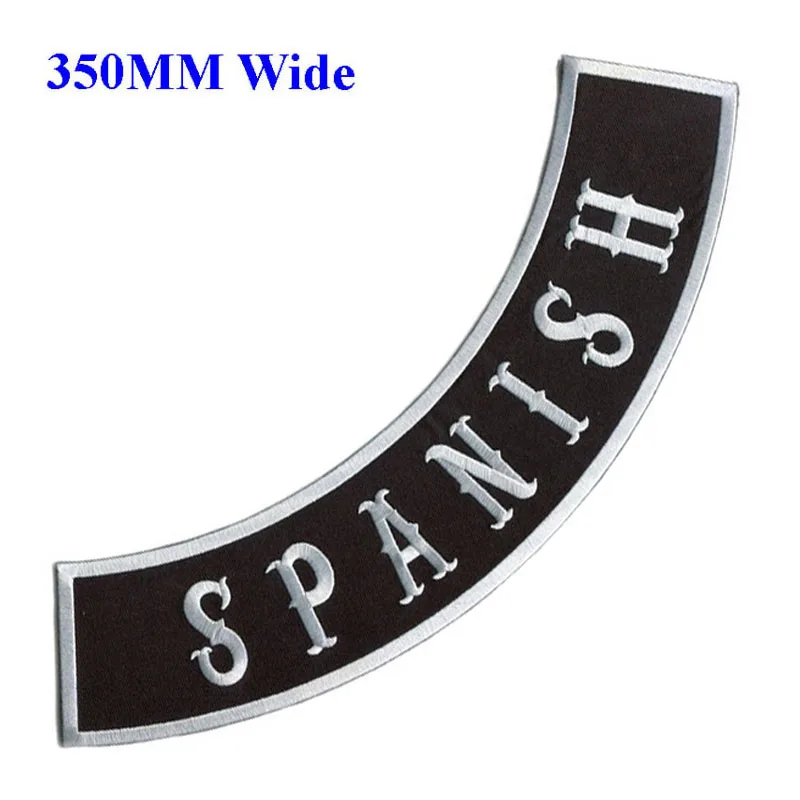 Wholesale Spanish motorcycle biker patches iron on patches for full