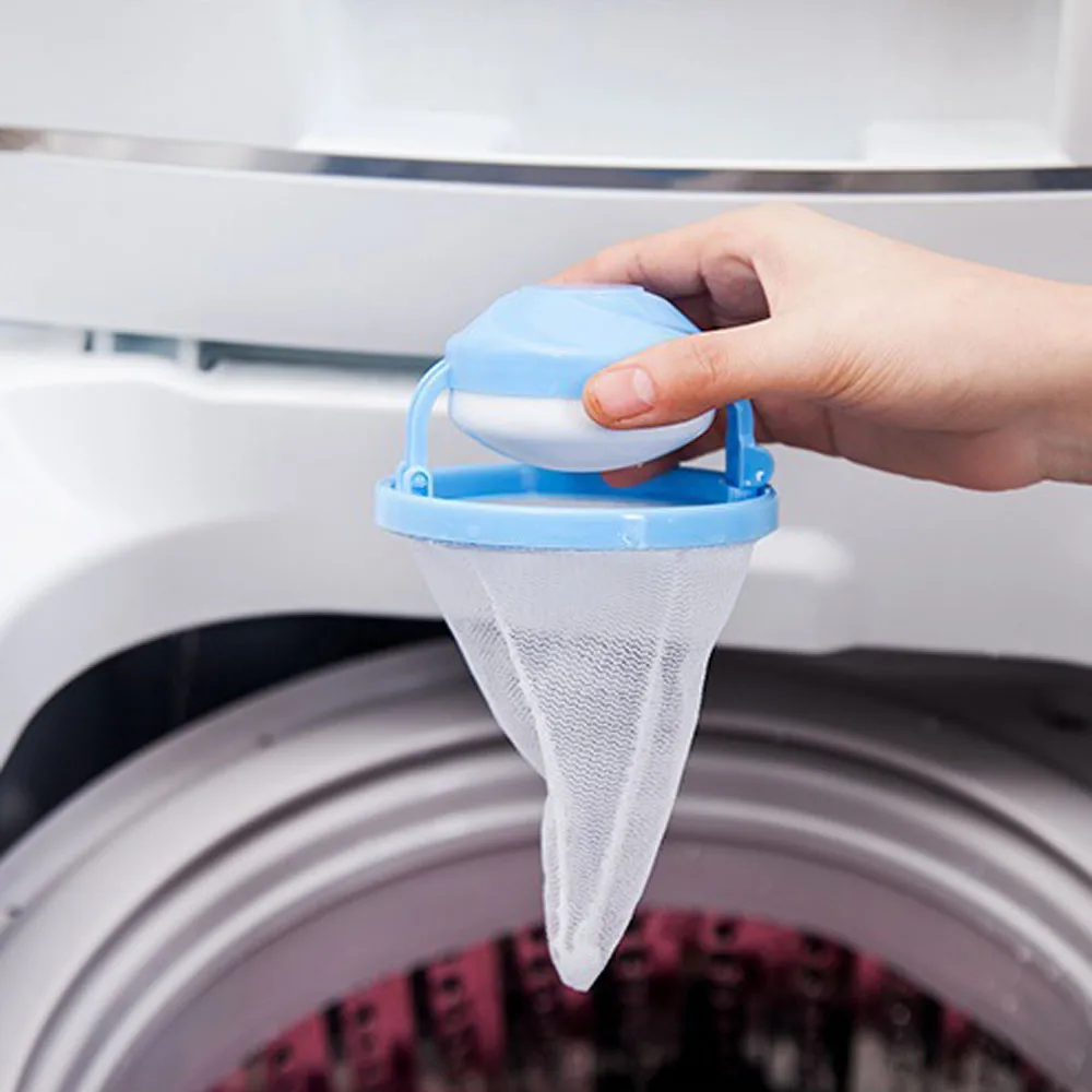 New Filter Bags Home Floating Lint Hair Catcher Mesh Pouch Washing Machine Laundry Filter Bag Floating Lint Hair Catcher