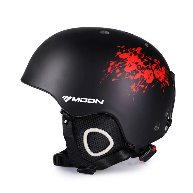 القمر التزلج على الجليد خوذة غطاء الخريف الشتاء الكبار الرجال لوح التزلج معدات الرياضة السلامة تزلج الخوذ مع نظارات 2 هدايا