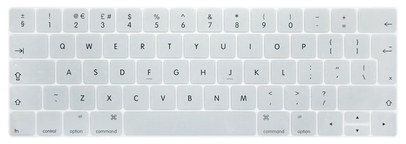 ЕС защита клавиатуры для Macbook Pro 13 13,3 Сенсорная панель силиконовый чехол для клавиатуры MacbookPro 15 15,4 с сенсорной панелью защита кожи - Цвет: Silver