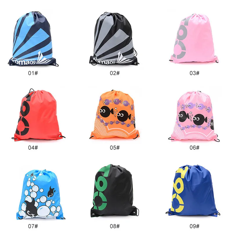 

2019 New Waterproof String Drawstring Backpack Sack Bag Fitness Bag School Sports Shoes Bag Outdoor Backpack Sports Bag