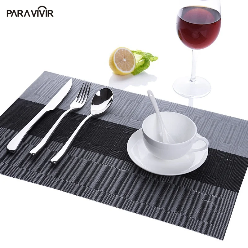 3pcs/lot Hot Sale Placemats High Quality PVC Dining Table Pads&Mats Non Slip Table Mat Disc Pads