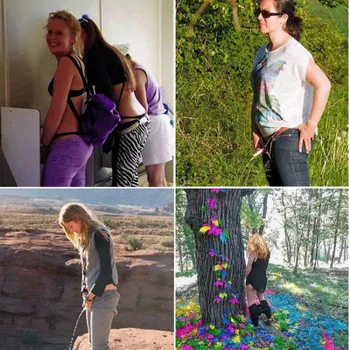 

1 PC Portable Outdoor Women Urinal Tool Foldable Female Urinal Soft Silicone Urination Device Stand Up & Pee For Travel Camping