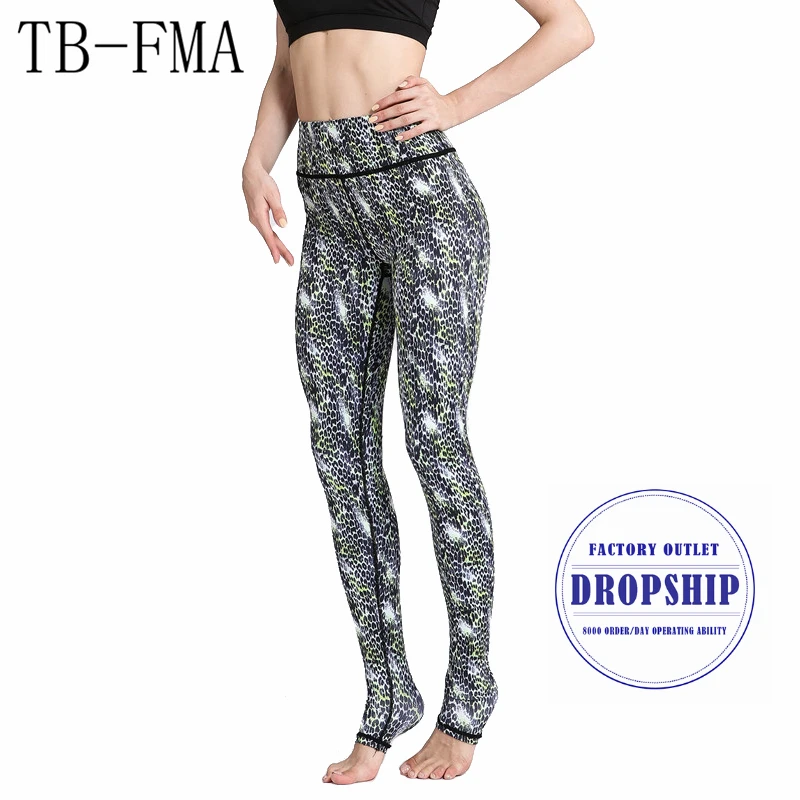 

Sexy Yoga Pants Workout Fitness Running Tights Sportswear Compression Leggings Floral Widen Waist Dance Fitness Fabric Sports