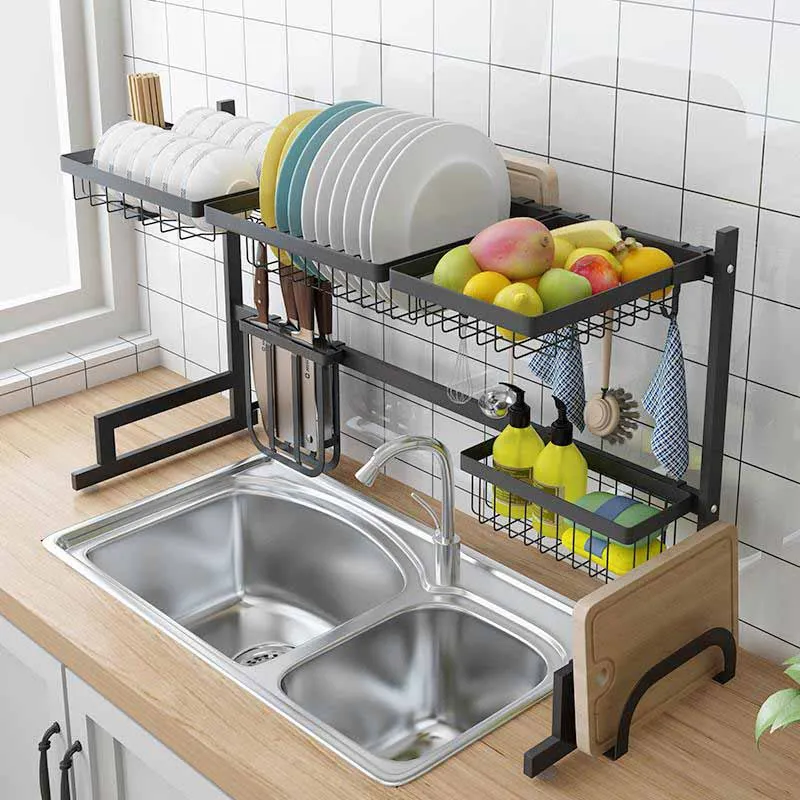  kitchen accessories Sink Drain Rack Kitchen Shelf IKE Floor Sink Rack Kitchen organization kitchen  - 4000020514619