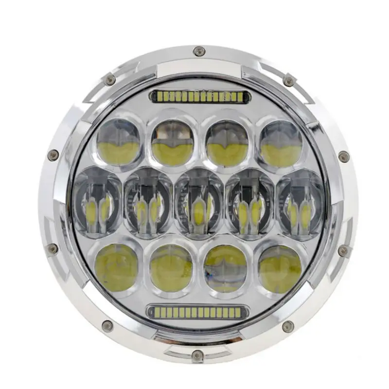  2x For 4X4 Lada Niva 75W 7Inch LED Headlights with DRL for Jeep Wrangler Trucks Offroad Lights for  - 4000130119333
