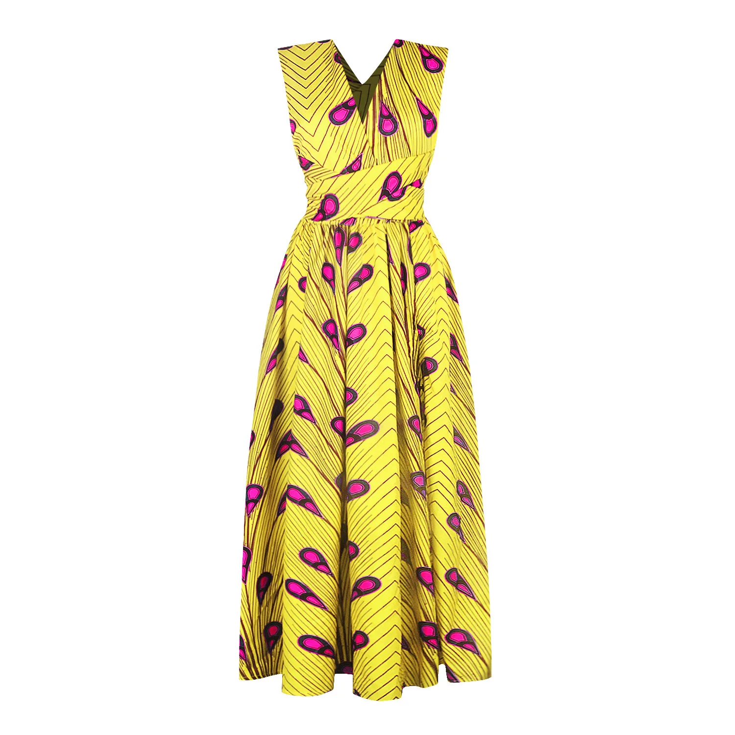 Длинные африканские платья Женская традиционная африканская одежда Дашики Анкара Макси Сарафан элегантная многоразовая одежда батик летняя одежда - Цвет: 8