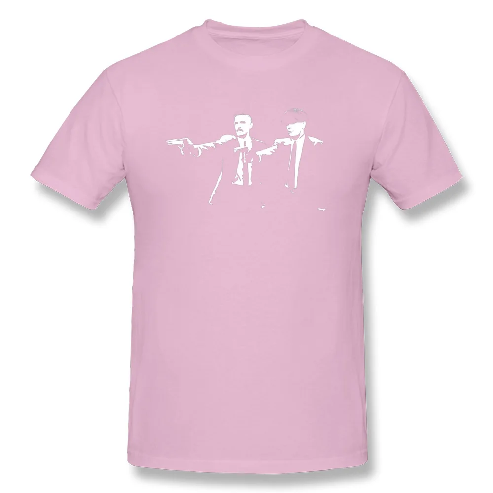 Printing Simple Style ostern Day 100% Cotton Fabric O Neck Mens Tops Tees Camisa Tshirts Slim Fit Short Sleeve Top T-shirts Peaky Blinders   Pulp Fiction   Thomas and Arthur pink