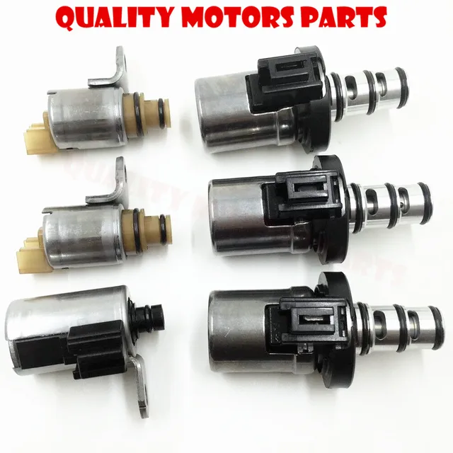 6PC Brand 4F27E Transmission Shift Solenoid Set For Ford Mazda 2 3 5 6