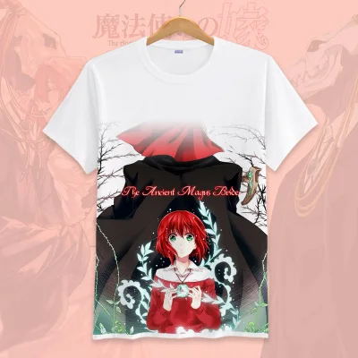 Новая футболка для косплея аниме Mahoutsukai no Yome Hatori Chise хлопковые топы с короткими