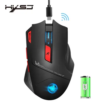 

2.4G Rechargeable Optical Wireless Gaming Mouse With 7 Bright Colors LED Backlit Ergonomics Optical Mouse SALE
