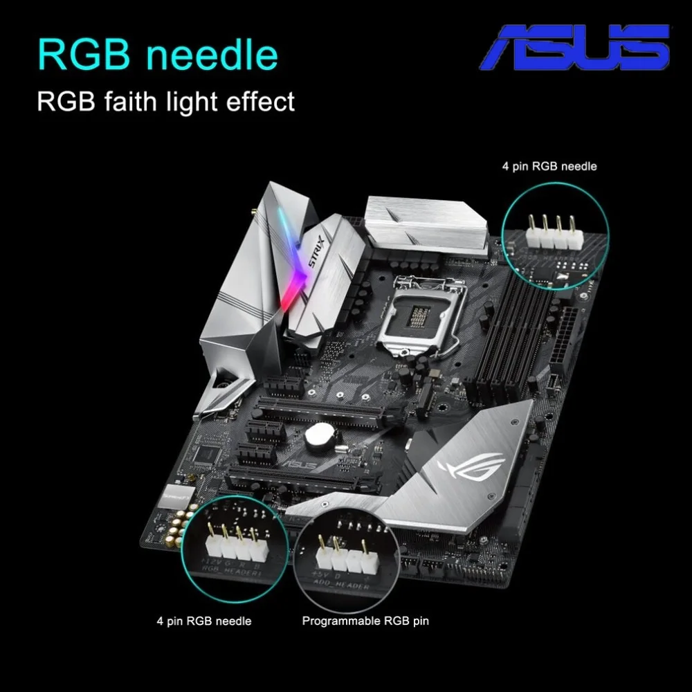 

NEW ASUS ROG STRIX Z370-E GAMING Z370 ATX Mainboard LGA1151 Socket 802.11ac Wi-Fi Support DDR4 4000MHz SATA 6Gbps USB3.1 Board