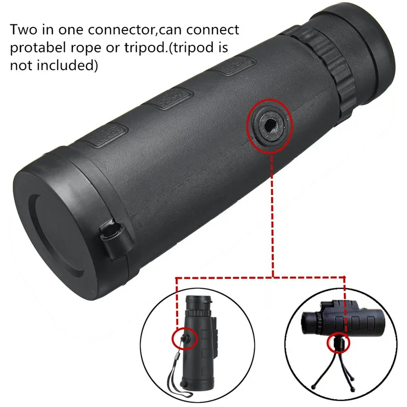 High Quality 40x60 Zoom Optical Lens Telescope Clip For