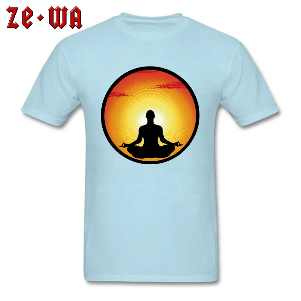 spirituality meditation Printed On Summer/Autumn Pure Cotton Round Neck Boy T Shirt Fashionable Tees Cute Short Sleeve T Shirts spirituality meditation light