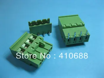 

20 Pcs 4way/pin Pitch 5.08mm Green Color Screw Terminal Block Connector Pluggable Type Angle 2EDCD-5.08A-2EDCR HOT Sale