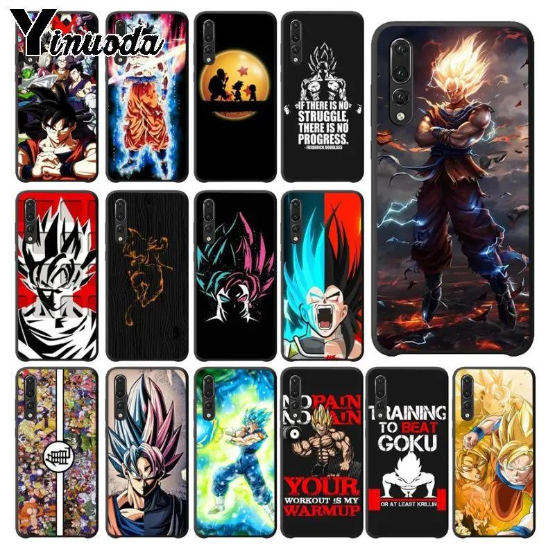 Yinuoda Супер Saiyan Dragon Ball черный мягкий чехол для телефона huawei mate 10 lite p20lite nova 3i honor 8x funda