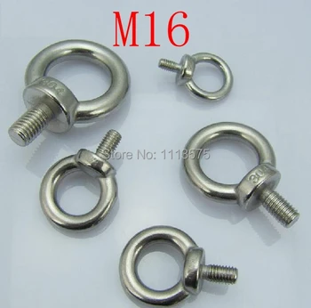 

M16, 304 321 316 international standard stainless steel lifting ring hook eye bolt rings equipment