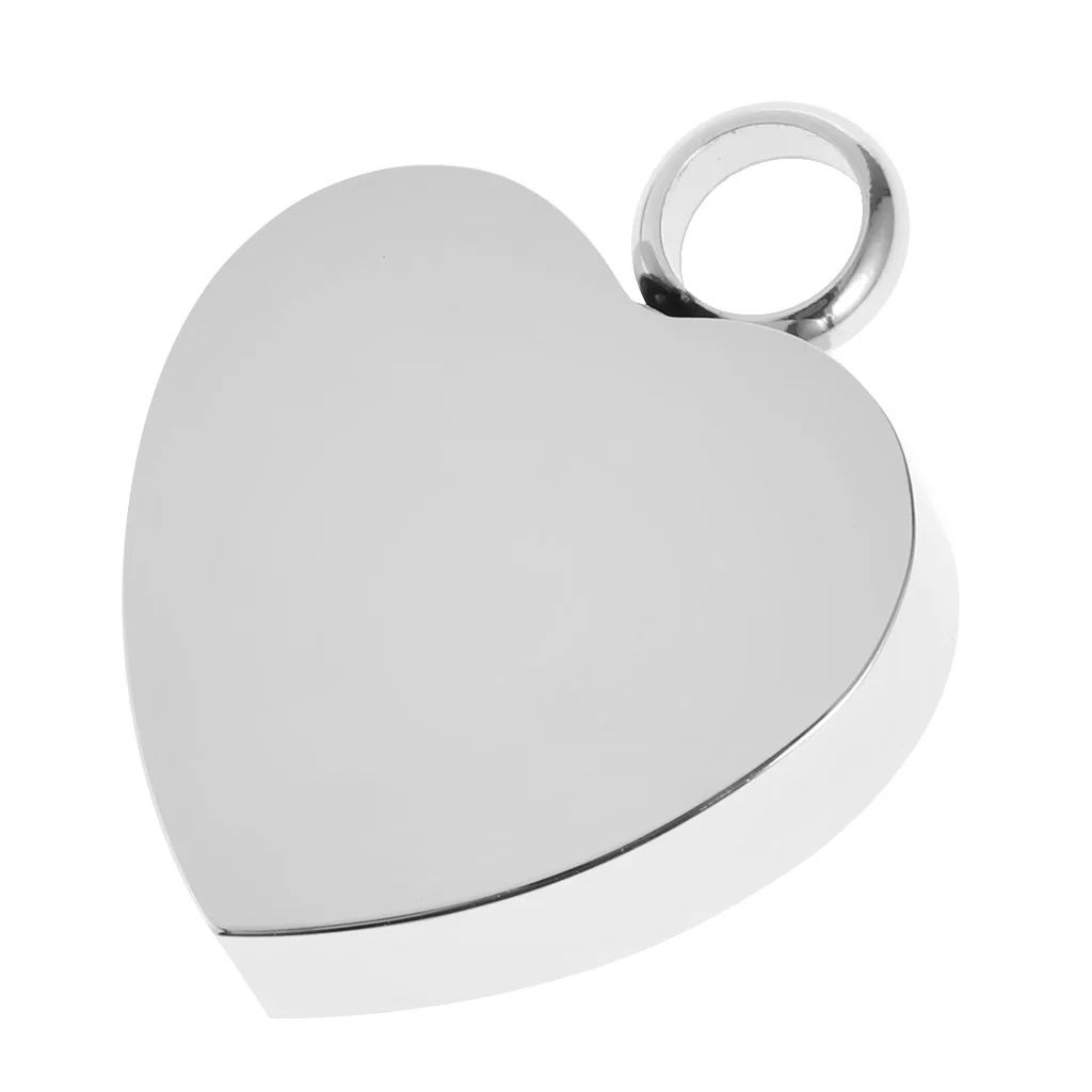 Stainless Steel Lifeline Heartbeat ECG Cremation Urn Pendant Always on My Mind Forever in My Heart Family Memorial Keepsake