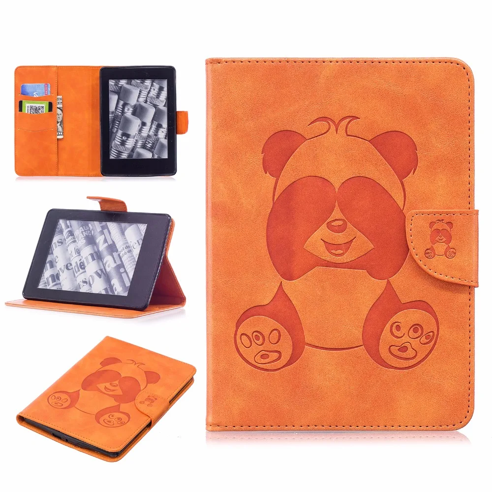 Ropada PU leather bear print case for Amazon Kindle paperwhite ereader