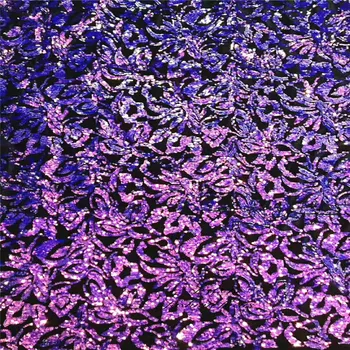 

African Lace Fabric 2019 High Quality African Tulle Lace Fabric With Sequins Velvet French Net Lace For Women Dress New