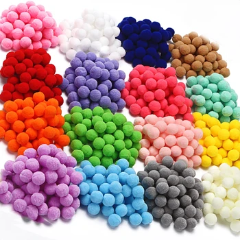 

Pompom 8/10/15/20/25/30mm Mixed Fluffy Soft Pom Poms Pompoms Ball Furball Handmade for DIY Crafts Home Decor Sewing Supplies