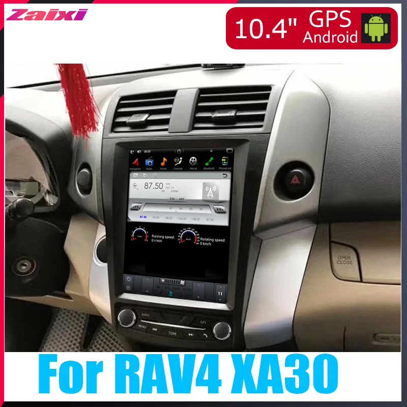 

ZaiXi 10.4 inch Big screen Tesla Screen Vertical Screen Android Car GPS Navigation Radio Player For Toyota RAV4 XA30 2006~2012