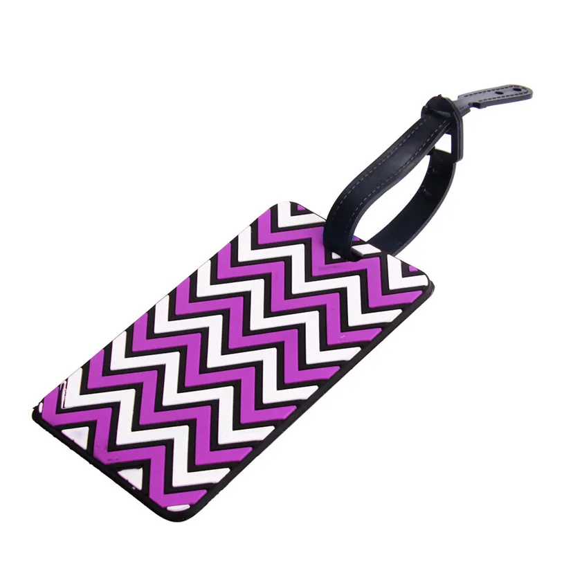 

Zero 1pc New Suitcase Luggage Tags ID Address Holder Silicone Identifier Label