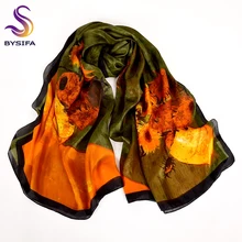 Cachecol marque armée vert soie foulard imprimé nouveau Super grand Pure soie longues écharpes châle hiver dames écharpes enveloppes 180*110cm 