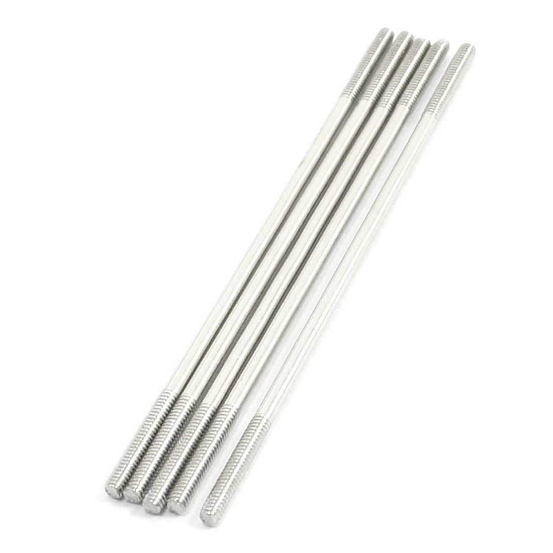 

5pcs Both End 2mm Thread Dia Steel Main Vane Linkage Rod 65mm Long