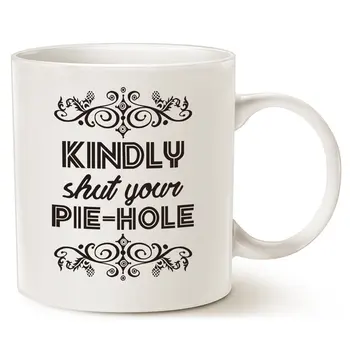 

Passive Aggressive Coffee Lover Quiet Please Coffee Cup White, Best Father's Day and Mother's Day Gag Gifts, 11 Oz