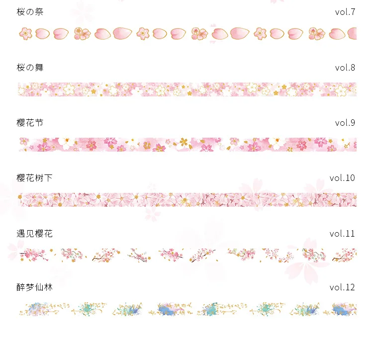 1 шт. японский стиль романтическая васи лента волна кран Сакура маскирующая лента декоративные Стикеры для скрапбукинга школьная поддержка