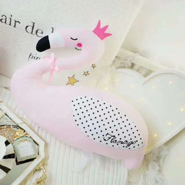 Travesseiro do Bebê Decoração do Quarto da Cama das Crianças Rosa Cisne Acompanhar Flamingo Travesseiro Almofada Bebê Dormindo Boneca Brinquedos Cor ou 17 Travesseiro do bebê Cor Rosa Cisne ou