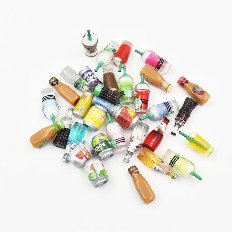 

10PCS Mixed Mini Cola Coffee Coke Drinks Resin Charms For Earring /Bracelet/Hairpin/Mobile Phone Shell Decoration Accessories