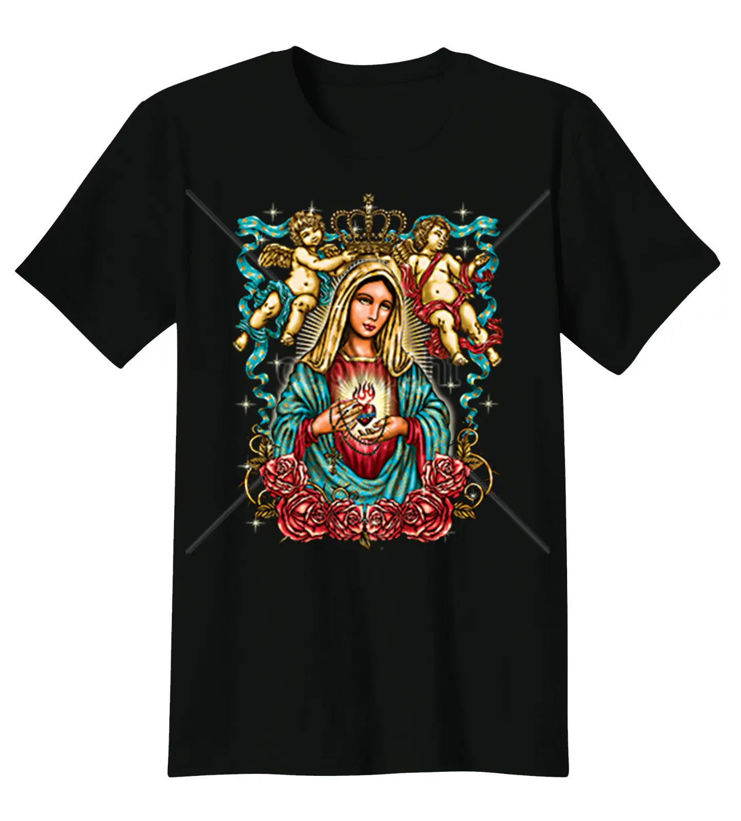 

Virgin Mary Saint Religion Faith Spiritual T-Shirt Tee Cool Casual pride t shirt men Unisex Fashion tshirt free shipping