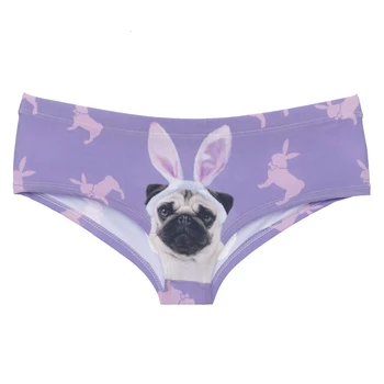 

Play Boy Dog Purple Hot Sexy Female Lingerie Thongs Briefs Cute Print Women Underwear Interesting Panties For Lady