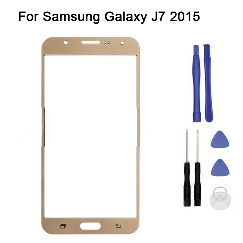 

New Replacement LCD Front Touch Screen Panel Outer Glass Lens For Samsung Galaxy J7 20158 J700F/H/M Front Glass 5.5" tools