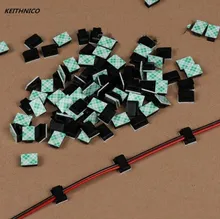 KEITHNICO 30Pcs Driving Recorder Cable Holder Fixer Clips Organizer Adhesive Charger Cord Management Cable Winder For