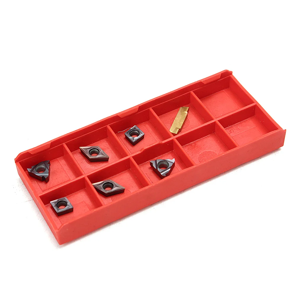 

1 Set 10mm Shank Lathe Turning Tool Holder Durable with Carbide Inserts Wrenches UD88