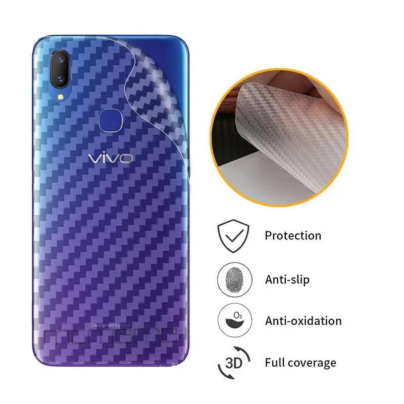 ДЛЯ VIVO V11 Pro V11i V9 3D углеродное волокно защитная задняя пленка для экрана наклейка