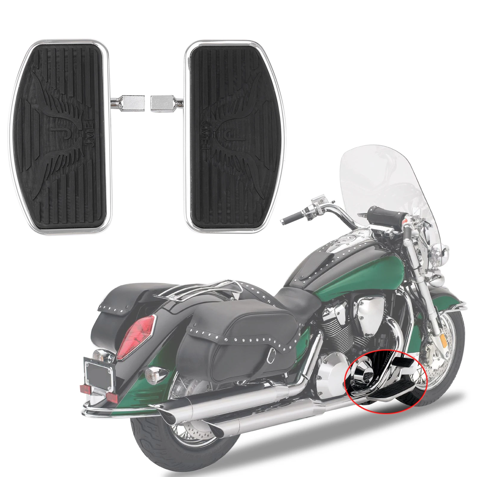 Areyourshop мотоцикл для Honda VTX 1800 VTX 1300 VL800 VL400 для Yamaha V-STAR для Suzuki Передняя Задняя подножка