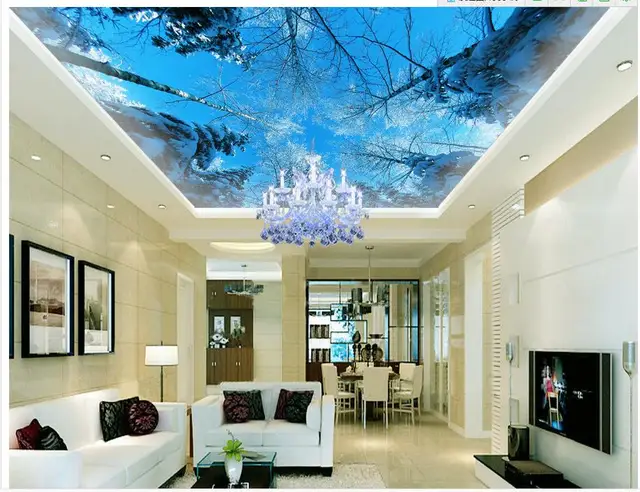 3d ceiling murals wallpaper beautiful blue sky winter cedar ceiling frescoes wallpaper 3d ceiling home decoration 3d ceiling murals wallpaper beautiful blue sky winter cedar ceiling frescoes wallpaper 3d ceiling home decoration