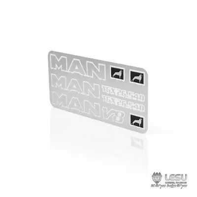 LESU MAN V8 gtx26 540 металлический логотип для 1/14 RC тракторов грузовиков автомобилей DIY